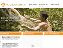 Tablet Screenshot of professionalsinternational.org